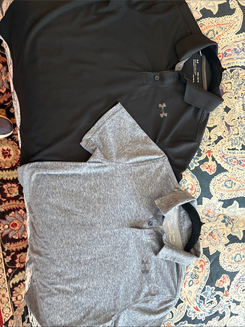 Under Armour Boys Polo Shirt - Black / Gray